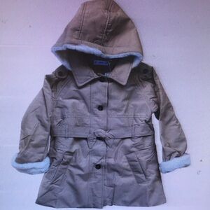 Kids Tan Hooded Jacket